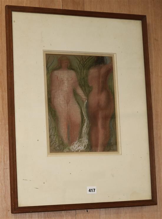 John Farleigh (1900-1965), The Meeting, 32.5 x 22.5cm
